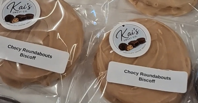 Biscoff Chocolate Roundabout — Handmade Choc Treat, Ships Australia-Wide