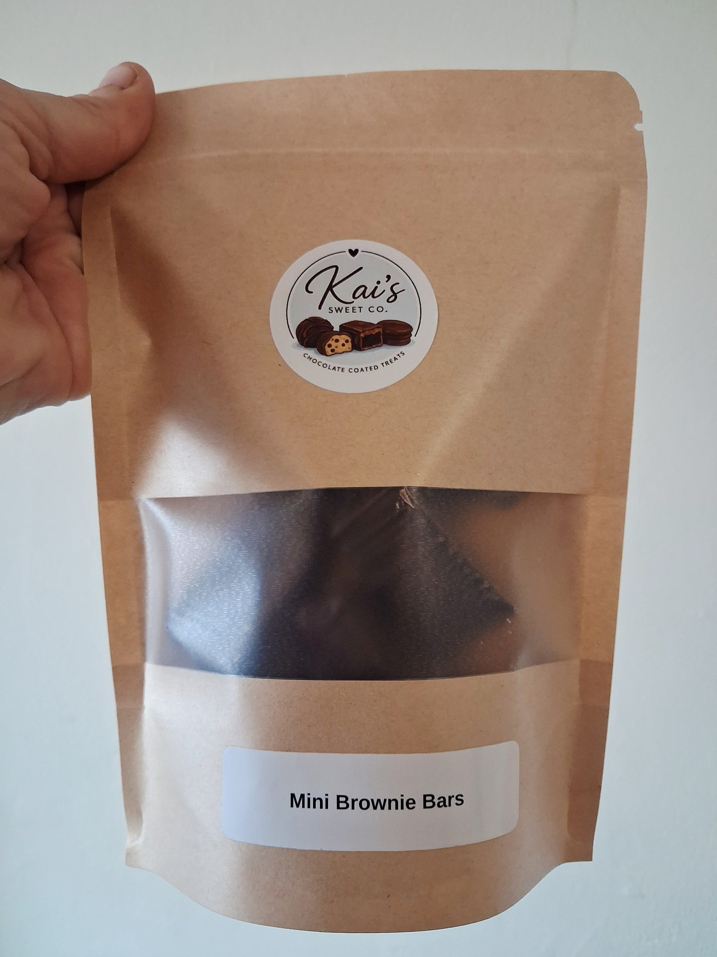 Mini Chocolate Brownie Bars 8-Pack — Handmade & Choc Coated, Ships Australia-Wide