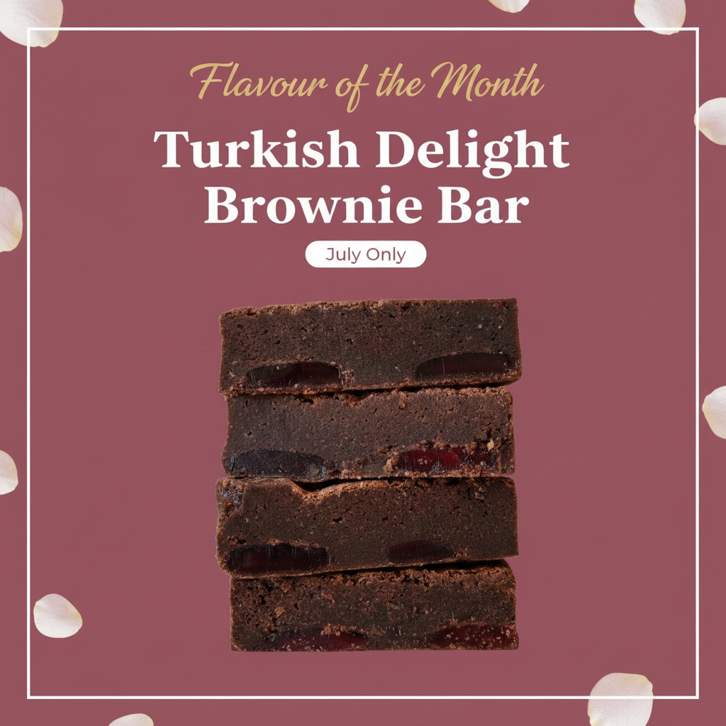 Turkish Delight Brownie Bar - Pink version of blue layout